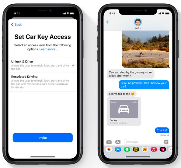 Choose who can have access to your car keys straight from your phone.