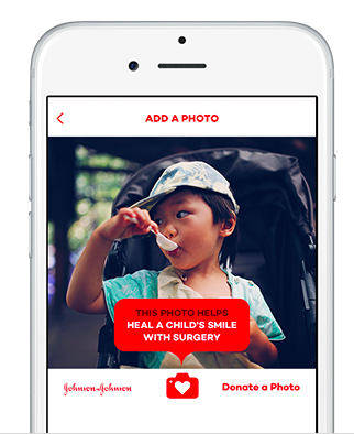 Donate a Photo is the charity app for selfie submission.